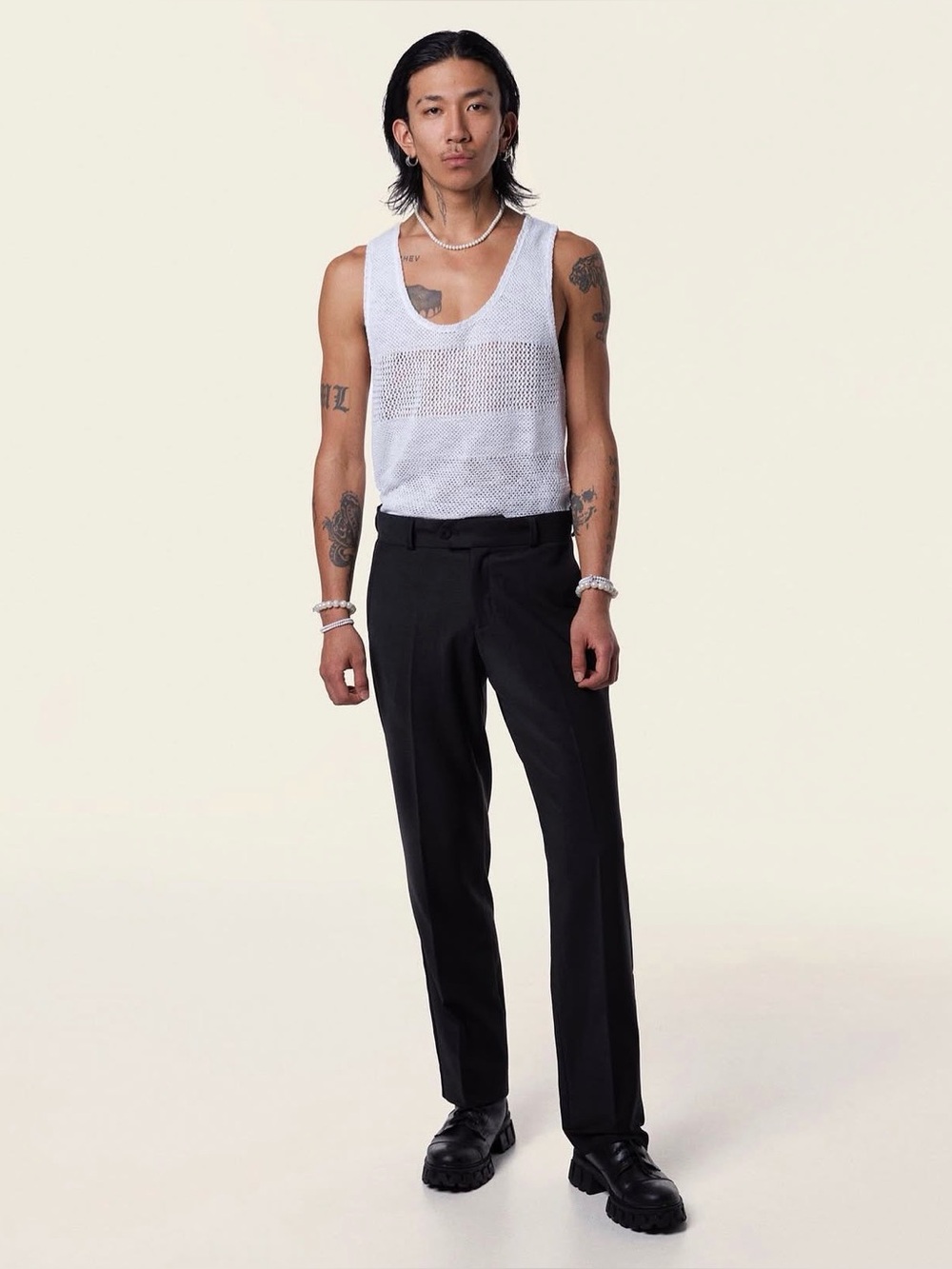 Salt & Murphy Pepper White Knit Tank Top